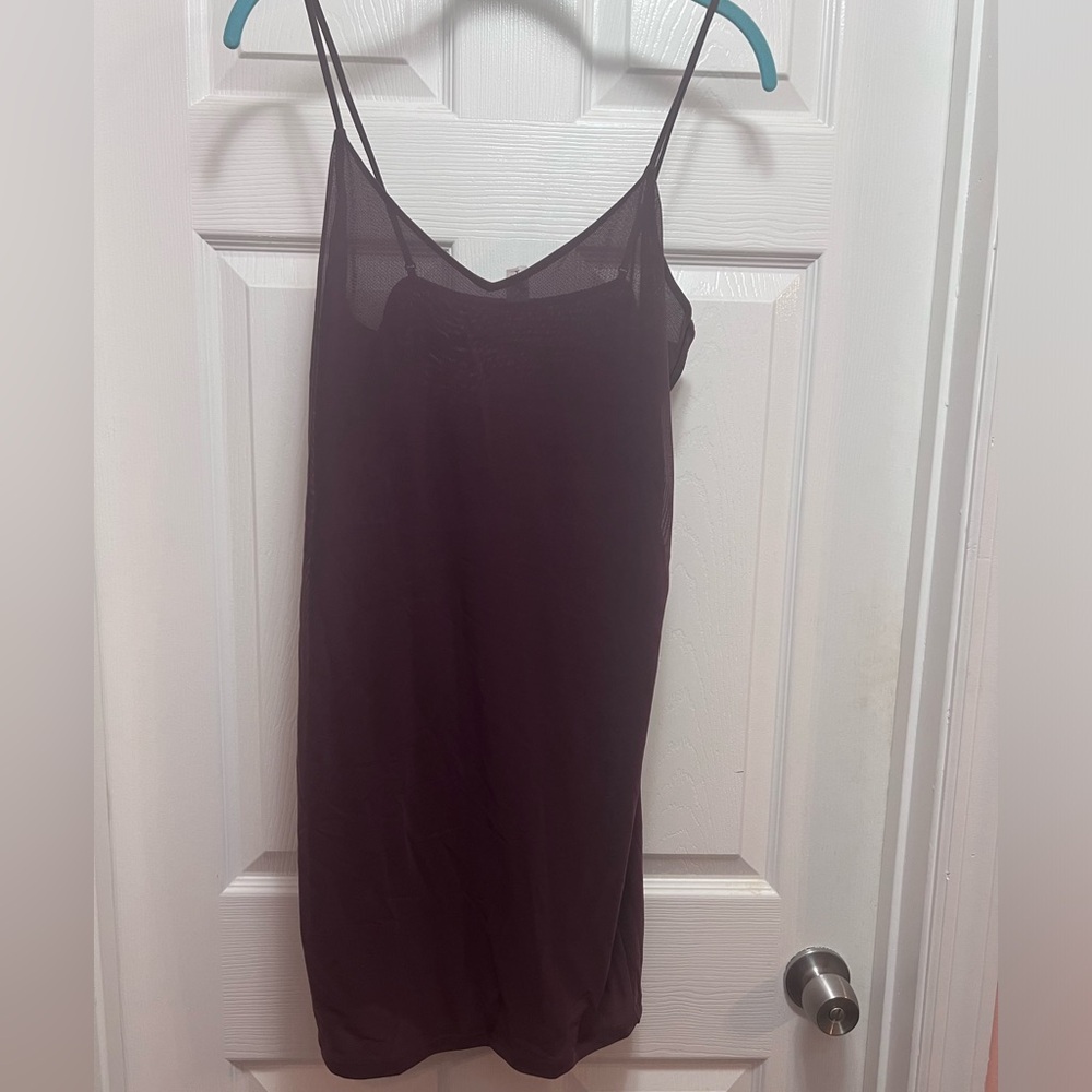 Parade Mesh Brown Slipdress